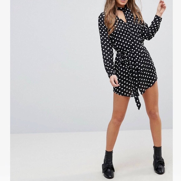 parisian polka dot dress